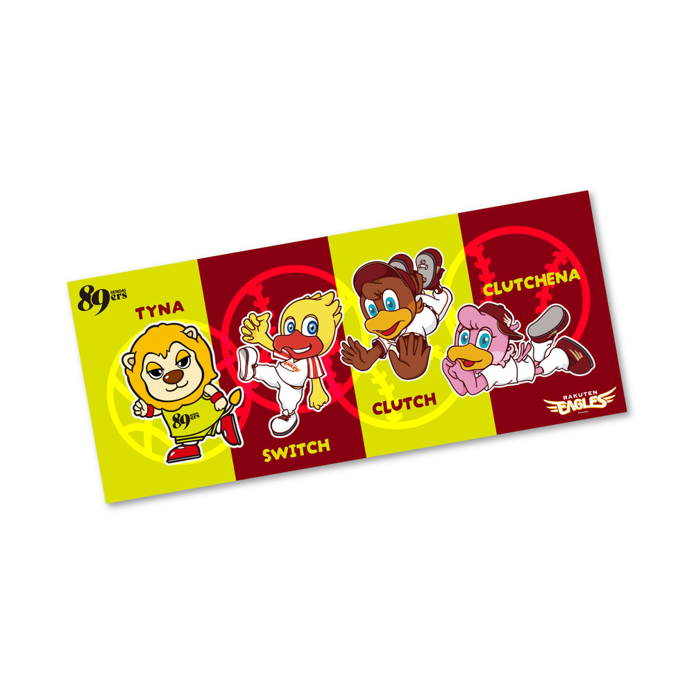 仙台89ERS&times;楽天イーグルス コラボタオル 2025-26(マスコット集合) 詳細画像 1カラー 1